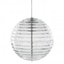 Tom Dixon Press LED Medium Sphere Pendant Clear