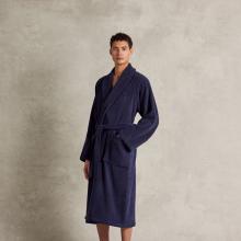 Ralph Lauren Home Dulaney Shawl Collar Bathrobe Midnight