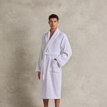 Ralph Lauren Home Dulaney Shawl Collar Bathrobe White