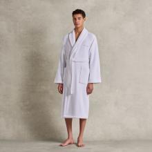 Ralph Lauren Home Dulaney Shawl Collar Bathrobe White