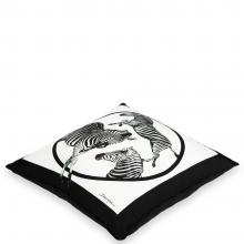 Dolce & Gabbana Casa Zebra Cushion Silk Twill Medium 006