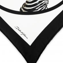 Dolce & Gabbana Casa Zebra Cushion Silk Twill Medium 006