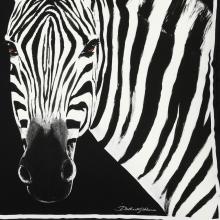 Dolce & Gabbana Casa Zebra Cushion Canvas Medium 005