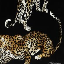 Dolce & Gabbana Casa Leopardo Cushion Velvet Large 013