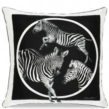 Dolce & Gabbana Casa Zebra Cushion Silk Twill Large 007