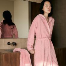 Boss Home Boss Edge Ladies Hooded Bath Robe Blush