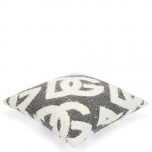 Dolce & Gabbana Casa DG Logo Jacquard Bouclé Cushion 008