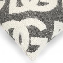 Dolce & Gabbana Casa DG Logo Jacquard Bouclé Cushion 008
