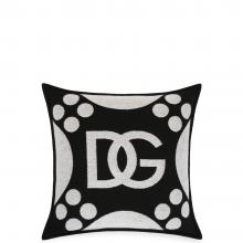 Dolce & Gabbana Casa DG Logo Jacquard Wool Cushion 010