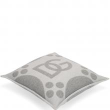 Dolce & Gabbana Casa DG Logo Jacquard Wool Cushion 060