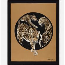 Dolce & Gabbana Casa Leopardo Silk Throw Doubled With Wool 012