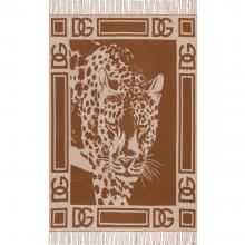 Dolce & Gabbana Casa Leopardo Jacquard Throw Fringed Cashmere 017