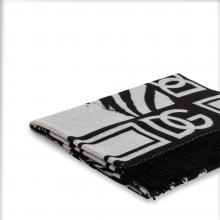 Dolce & Gabbana Casa Zebra Jacquard Throw Fringed Cashmere 004