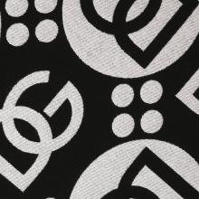 Dolce & Gabbana Casa DG Logo Jacquard Wool Throw 010