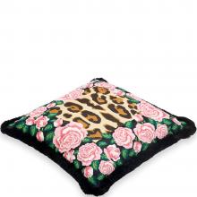 Dolce & Gabbana Casa Leopardo Embroidered Cushion Cotton/Velvet Medium 020