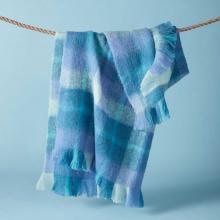 Bluebellgray Highland Check Throw Sea Blue
