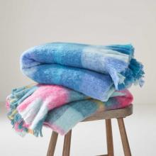 Bluebellgray Highland Check Throw Sea Blue