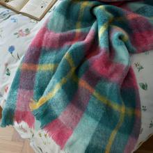 Bluebellgray Highland Check Throw Teal Pink