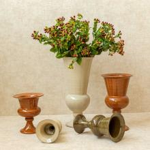 Maria Portugal Terracotta Terracotta Goblet Vase