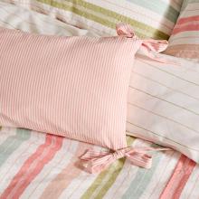 Laura Ashley Flaxley Stripe Cushion Pink