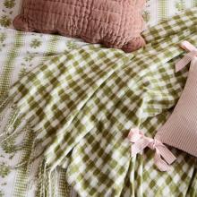 Laura Ashley Knapton Throw Olive Green