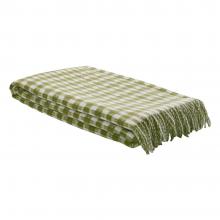 Laura Ashley Knapton Throw Olive Green
