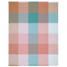 Laura Ashley Zoey Check Throw Green Pink