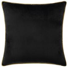 Furn Meridian Velvet Cushion Black - Gold