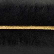 Furn Meridian Velvet Cushion Black - Gold