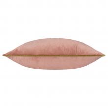 Furn Meridian Velvet Cushion Blush - Gold