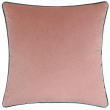 Furn Meridian Velvet Cushion Blush - Teal