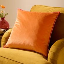 Furn Meridian Velvet Cushion Cover Clementine-Hot Pink