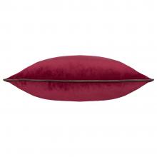 Furn Meridian Velvet Cushion Cover Cranberry-Mocha