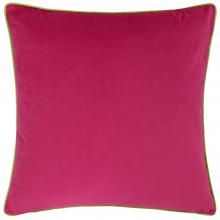 Furn Meridian Velvet Cushion Cover Hot Pink-Lime