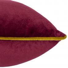 Furn Meridian Velvet Cushion Cover Maroon-Moss