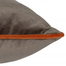 Furn Meridian Velvet Cushion Cover Mocha-Pumpkin