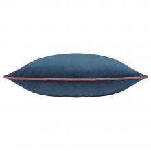 Furn Meridian Velvet Cushion Cover Petrol-Blush
