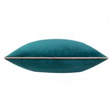 Furn Meridian Velvet Cushion Cover Teal-Blush