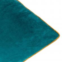 Furn Meridian Velvet Cushion Cover Teal-Ochre