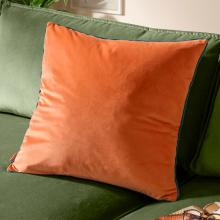 Furn Meridian Velvet Cushion Cover Tiger-Teal