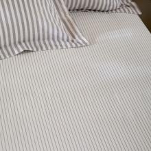 Yard Hebden Mauve Narrow Stripe Fitted Sheet