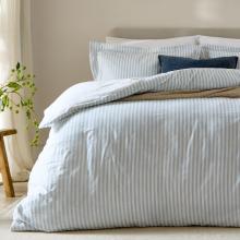 Yard Hebden Mineral Blue Duvet Cover Set