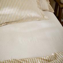 Yard Hebden Mineral Blue Narrow Stripe Fitted Sheet