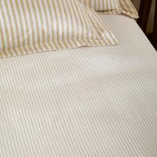 Yard Hebden Mineral Blue Narrow Stripe Fitted Sheet