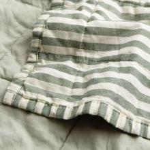 Yard Hebden Stripe Bedspread Forest / Bay Green