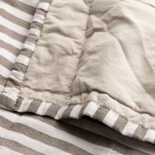 Yard Hebden Stripe Bedspread Mole / Stone