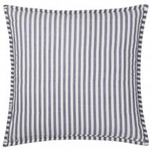 Yard Hebden Stripe Feather Filled Cushion Navy / Denim Blue