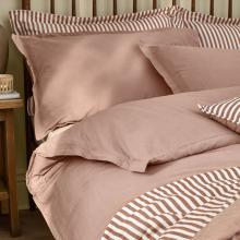 Yard Hebden Washed Cotton Duvet Set Cotta