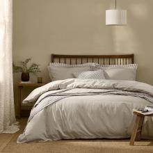 Yard Hebden Washed Cotton Duvet Set Stone
