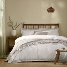 Yard Hebden Washed Cotton Duvet Set Chalk